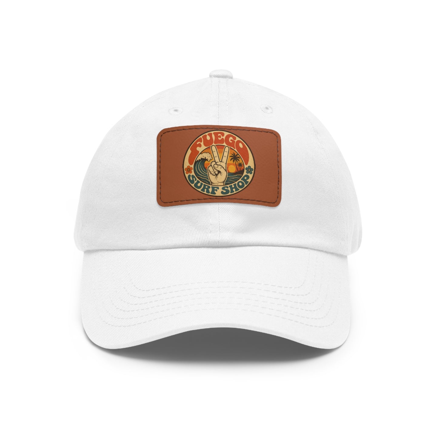Vintage Surf Shop Leather Patch Hat