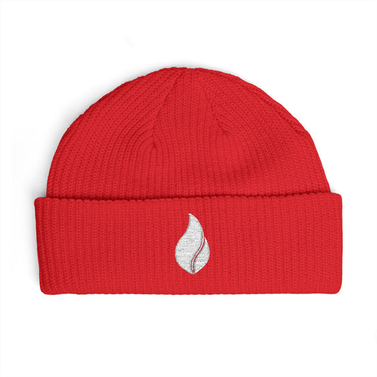 Cuffed Beanie with Flame Logo