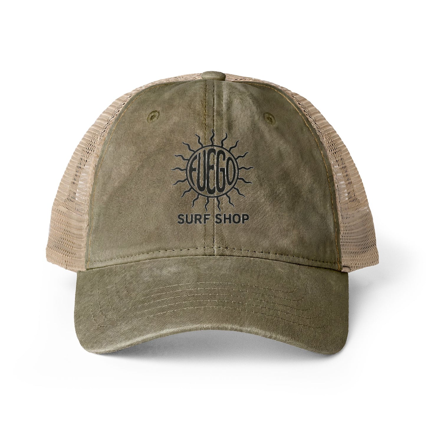 Washed Mesh-Back Cap