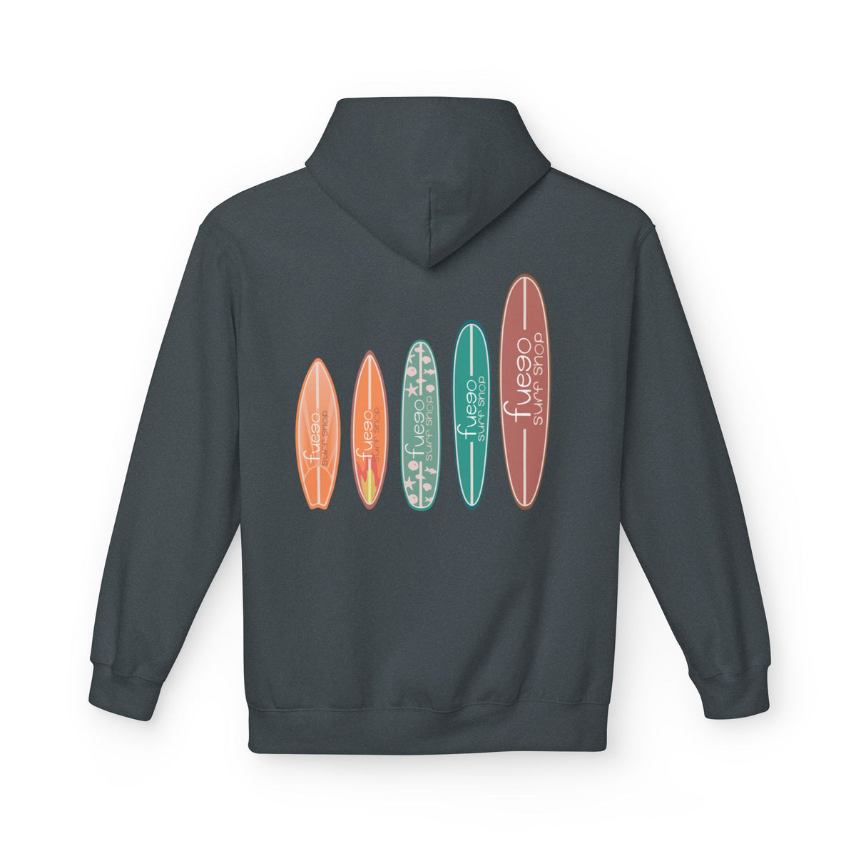 Fuego Surfboard Lineup Hoodie