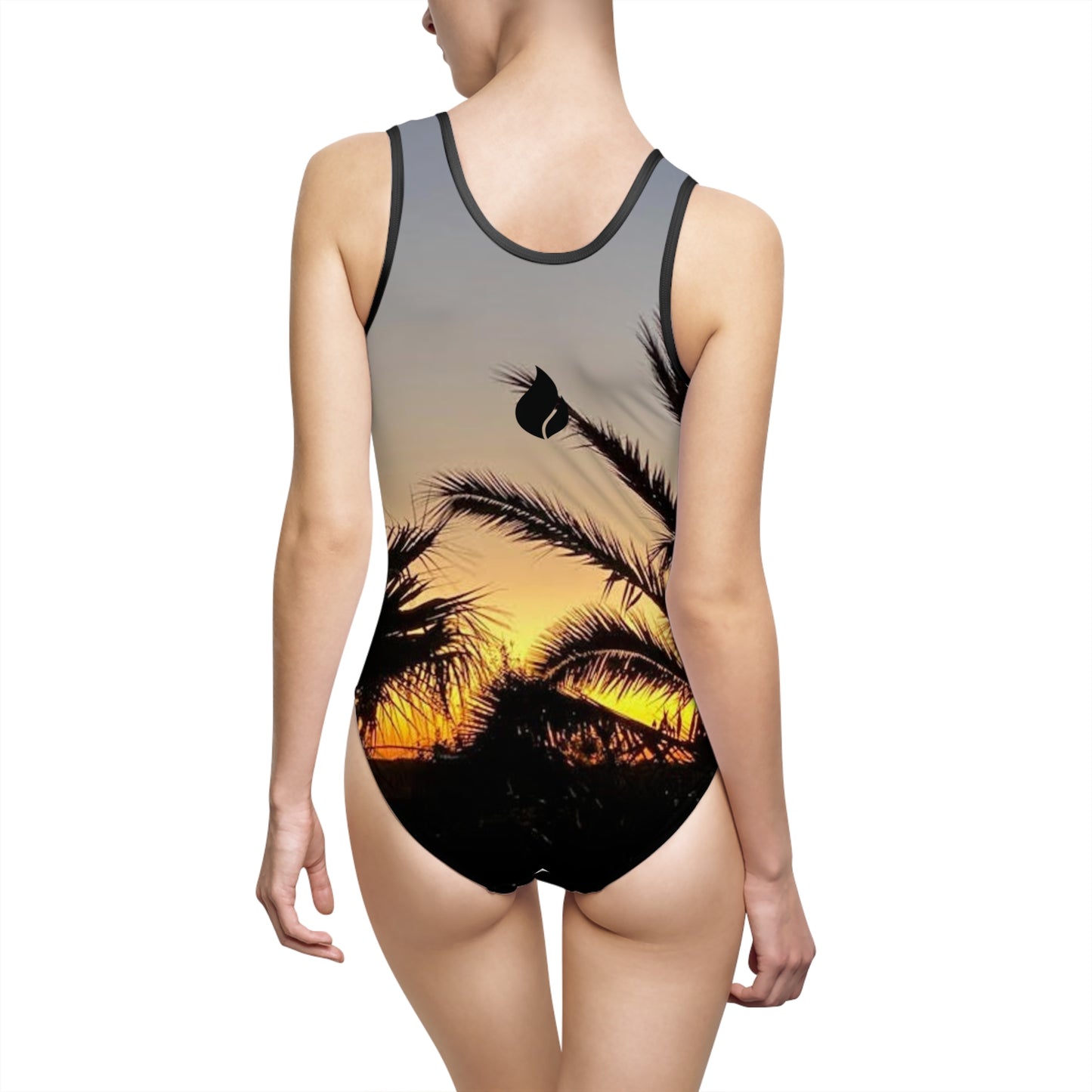 Sunset Palm One-Piece Swimsuit
