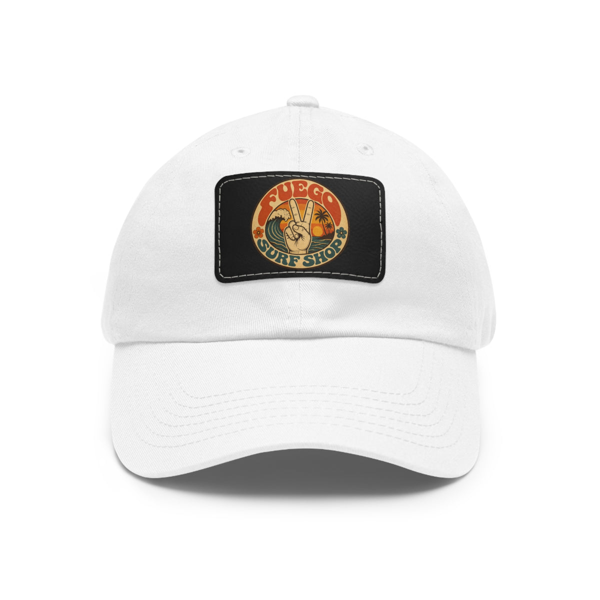 Peace Coast Leather Patch Hat