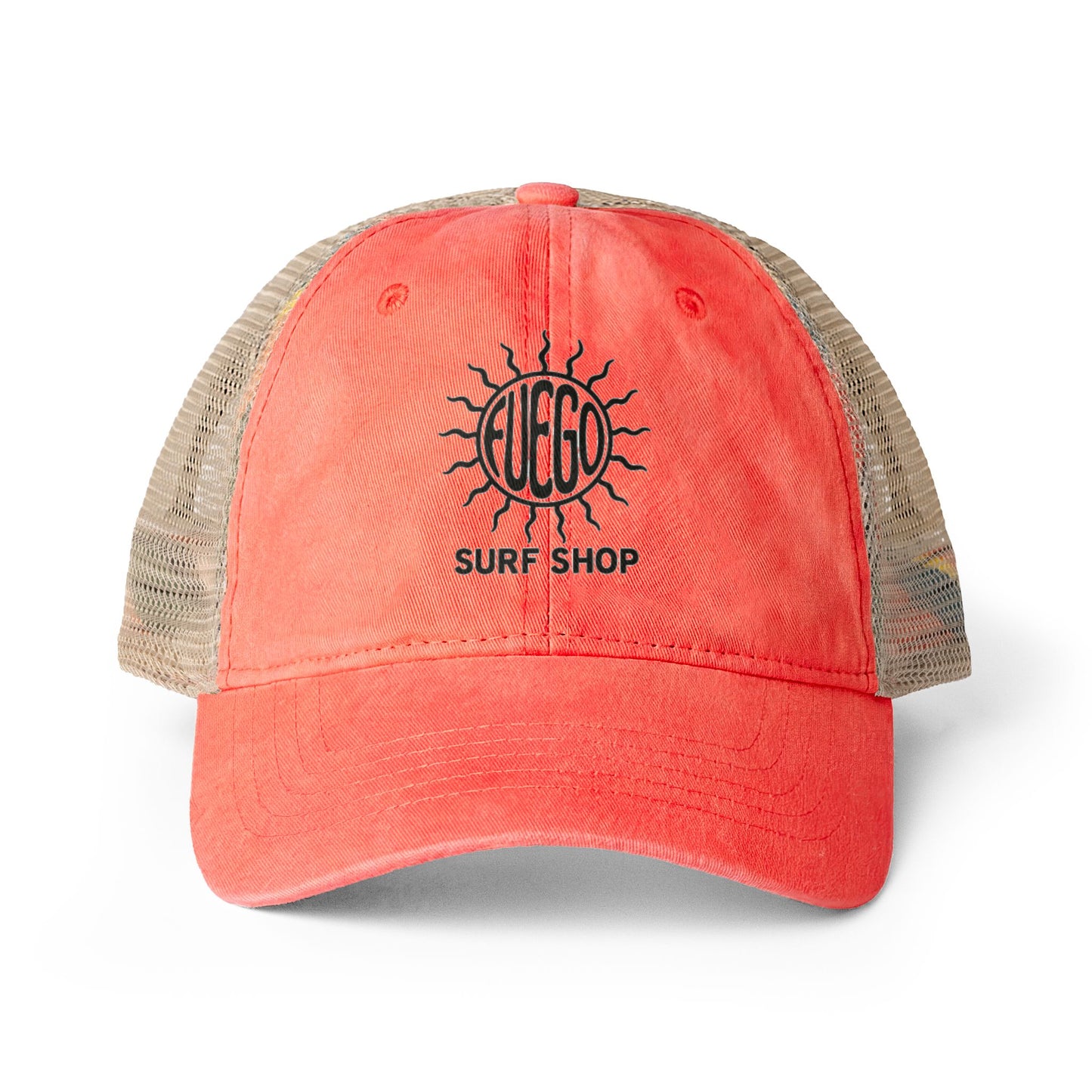Washed Mesh-Back Cap