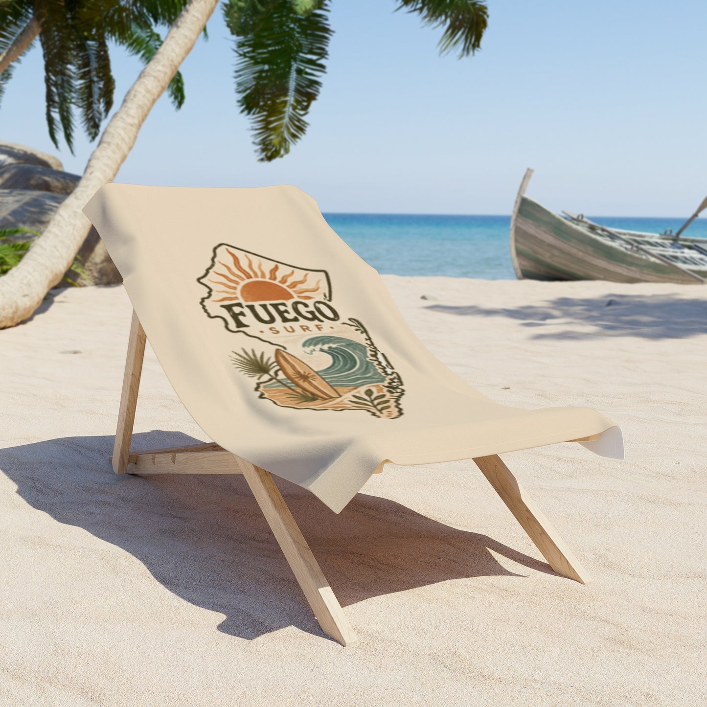 Fuego Beach Towel