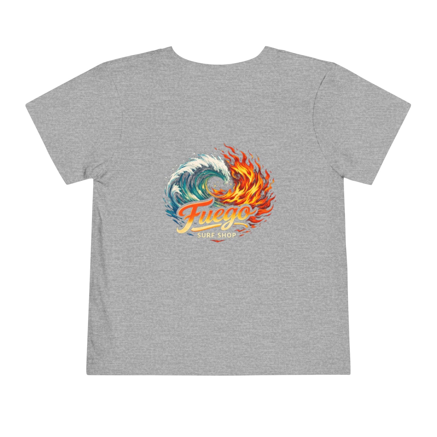 Toddler Tee — 'Fuego' Flame & Wave Shirt