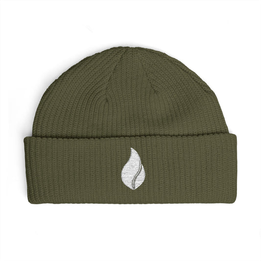 Cuffed Beanie with Flame Logo
