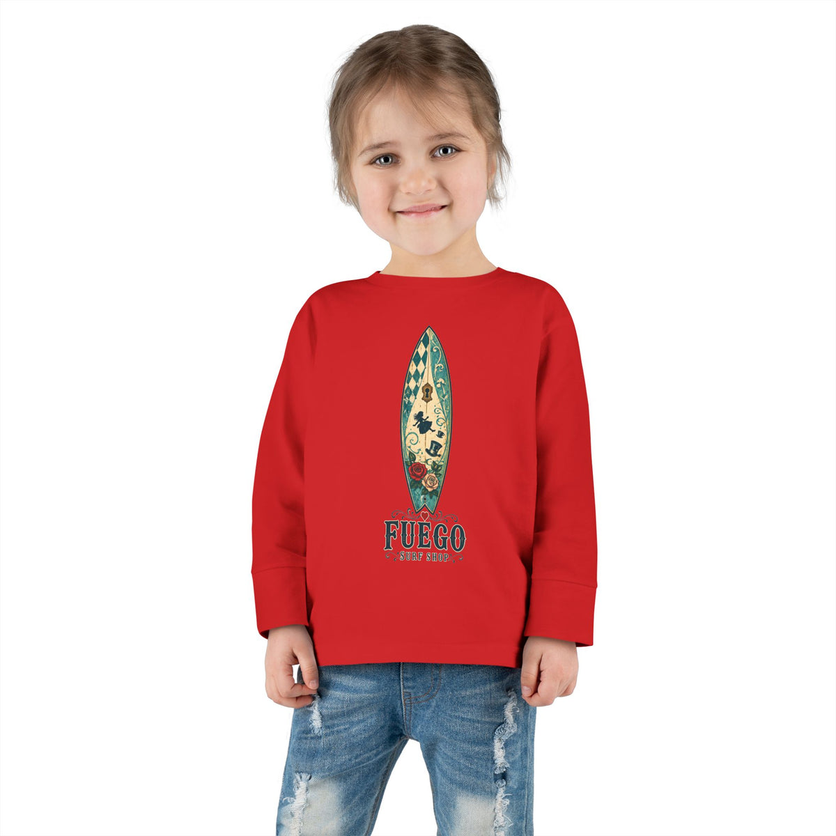Wonderland Wipeout Toddler Long Sleeve Tee