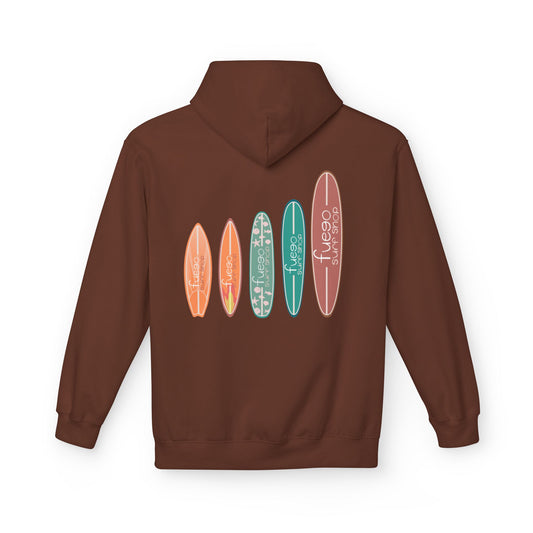 Fuego Surfboard Lineup Hoodie