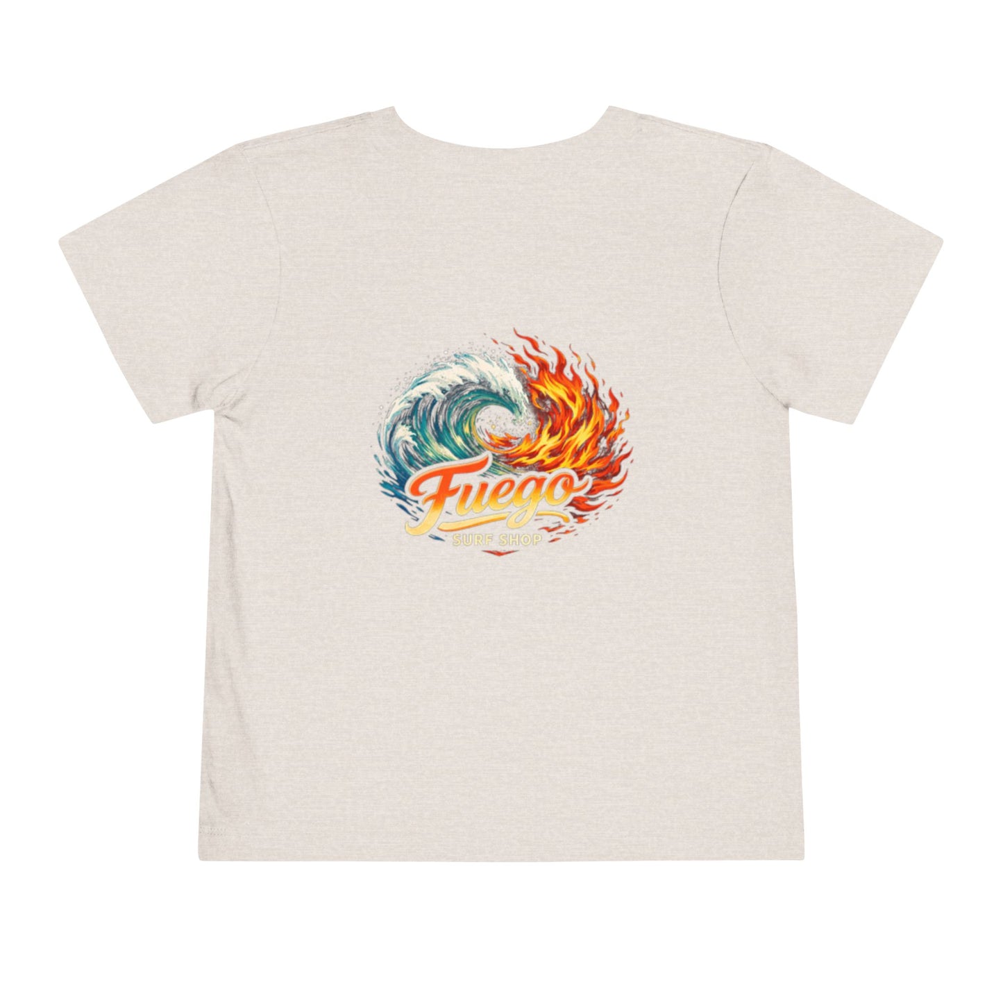 Toddler Tee — 'Fuego' Flame & Wave Shirt