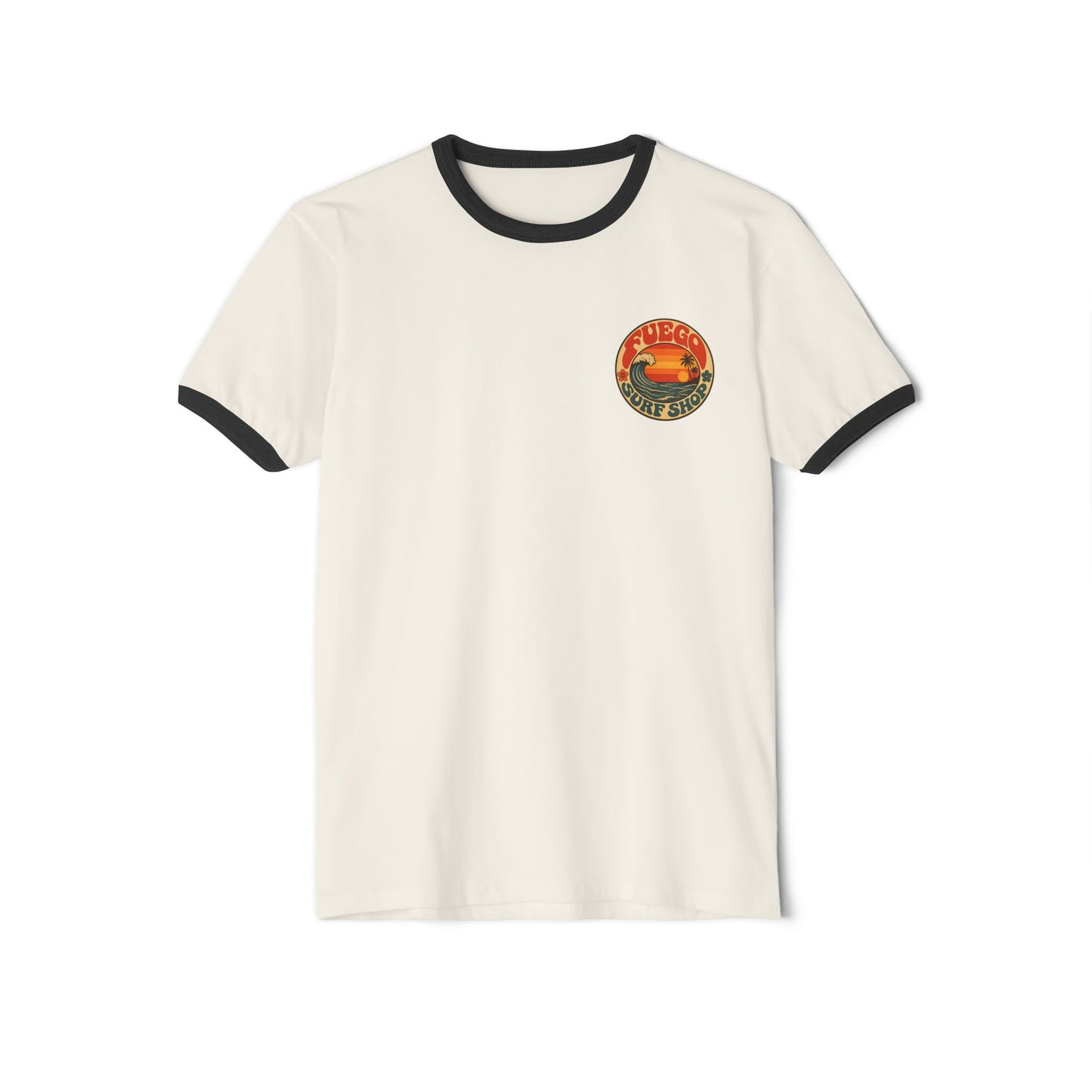 Retro Sunset Ringer Tee