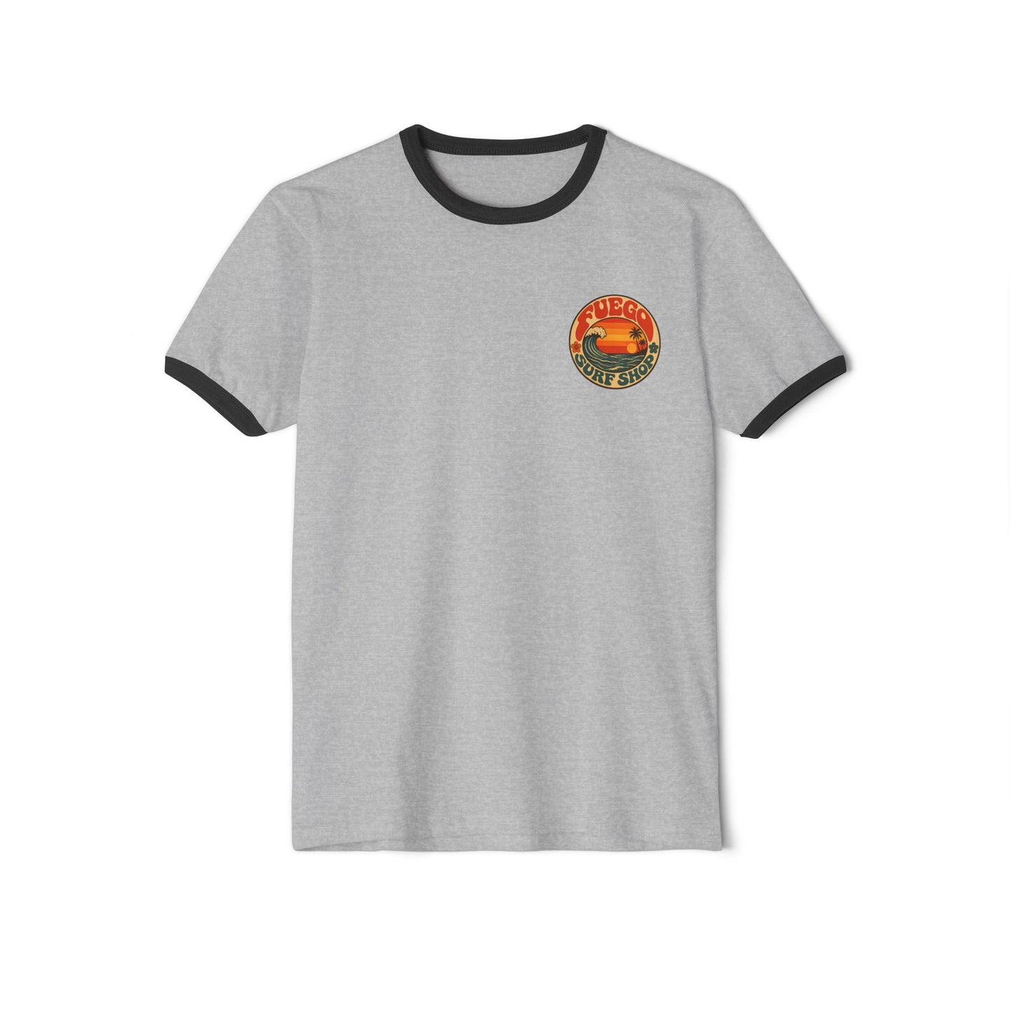 Retro Sunset Ringer Tee