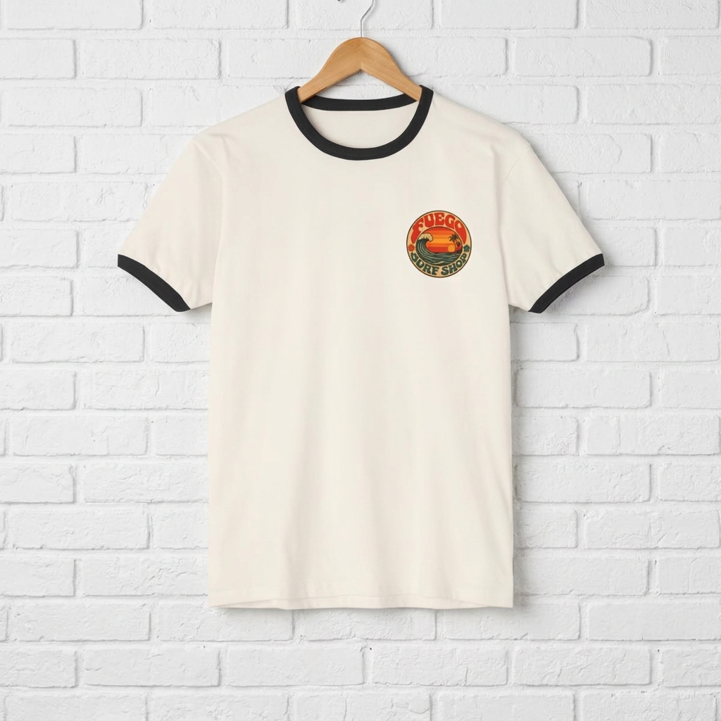 Last Light Retro Ringer Tee