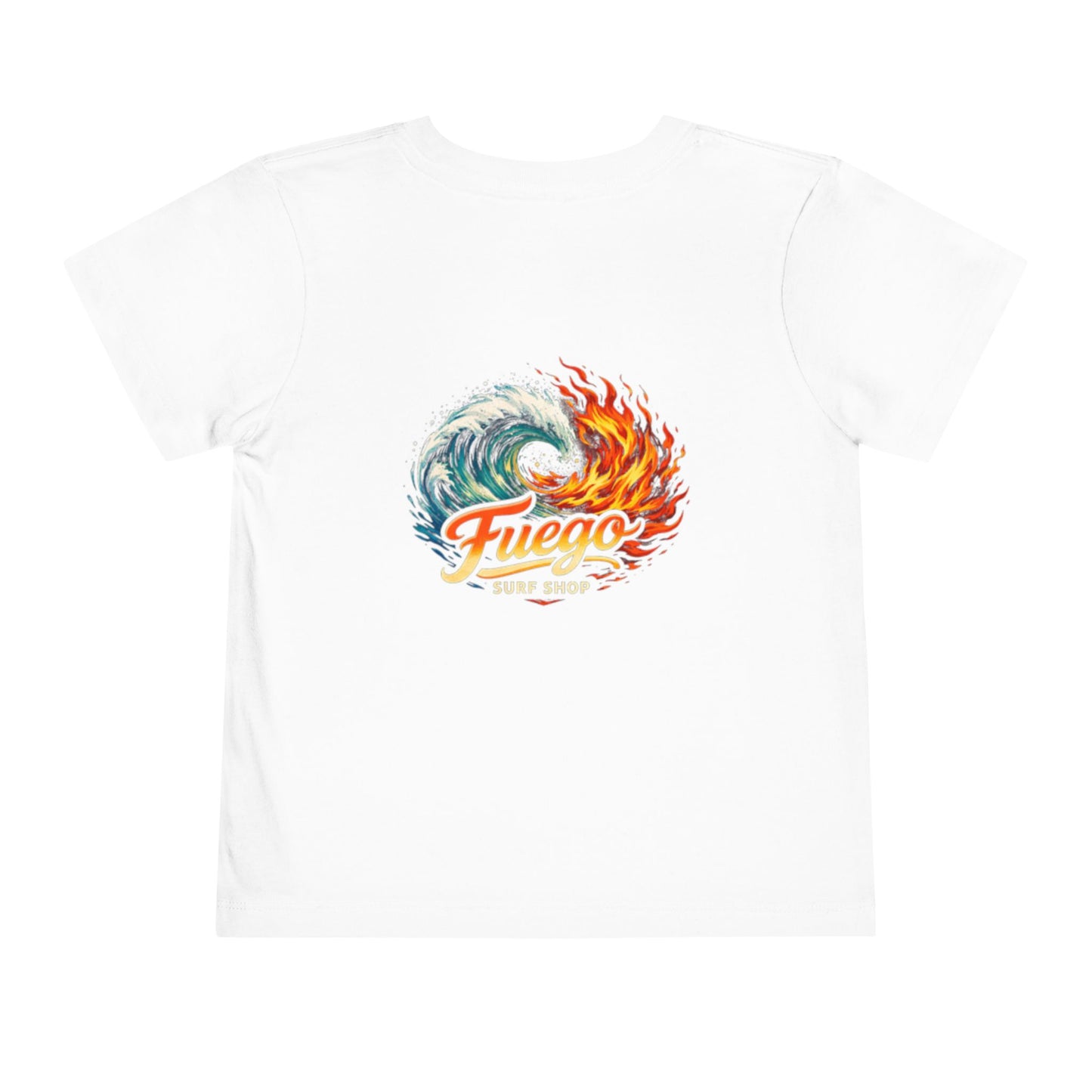 Toddler Tee — 'Fuego' Flame & Wave Shirt