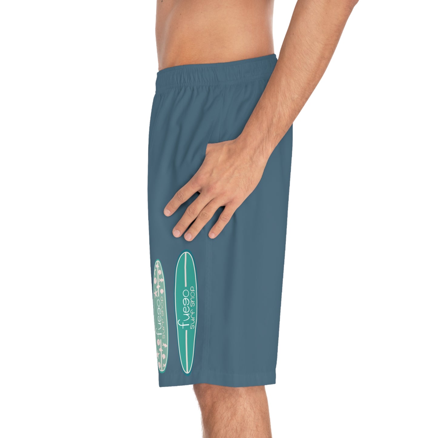 Surfboard Pattern Men's Board Shorts