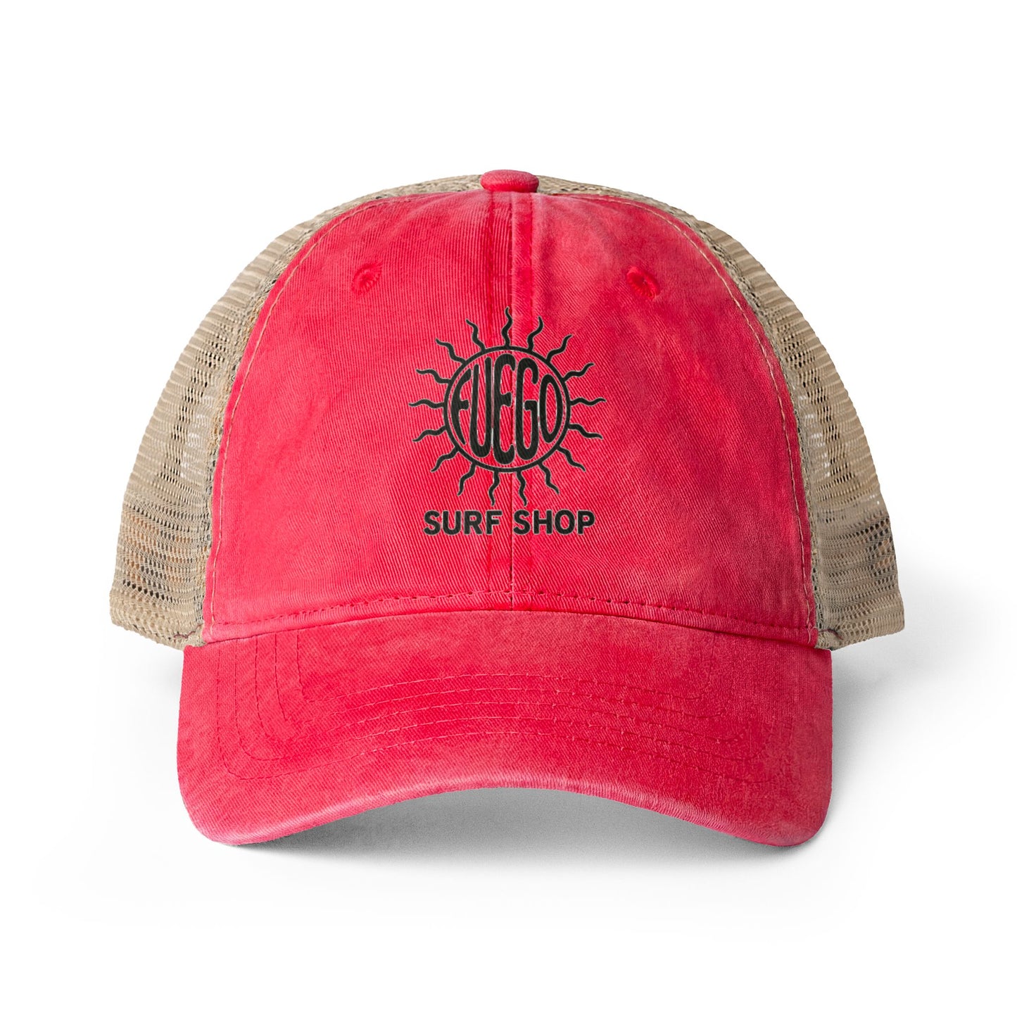 Washed Mesh-Back Cap