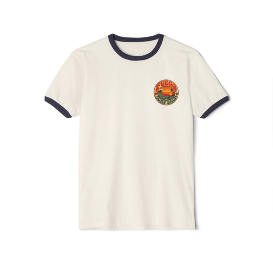 Retro Sunset Ringer Tee
