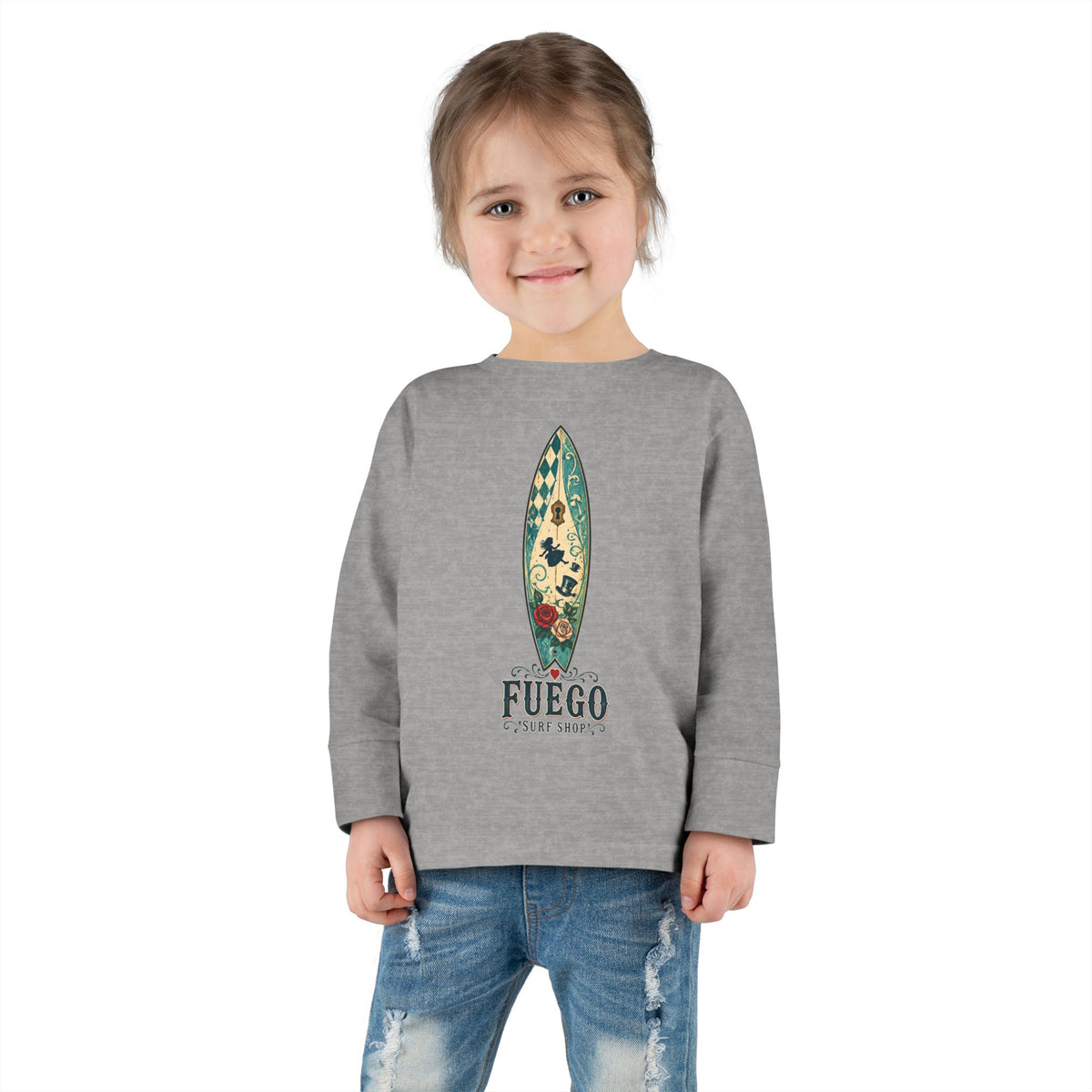 Wonderland Wipeout Toddler Long Sleeve Tee
