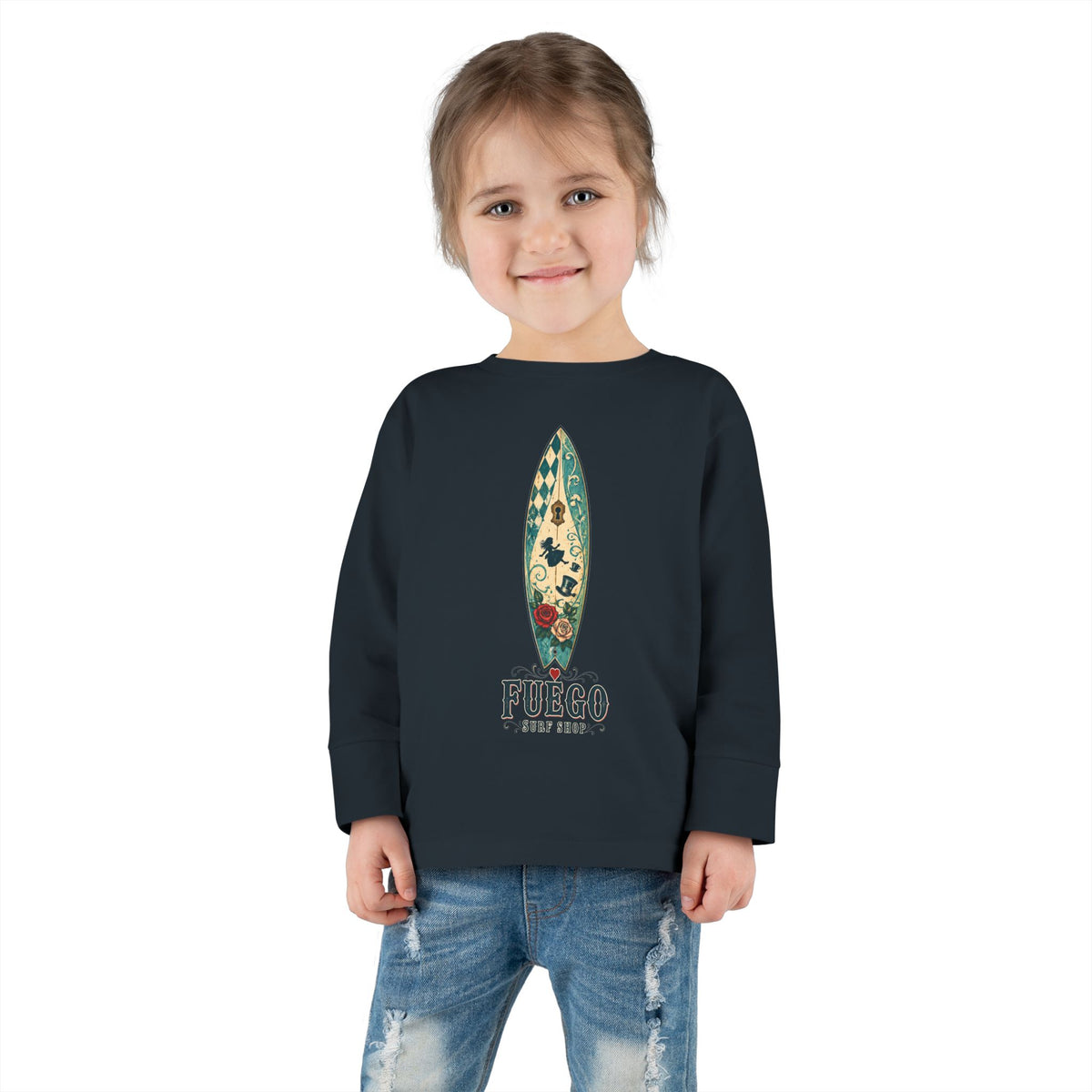 Wonderland Wipeout Toddler Long Sleeve Tee