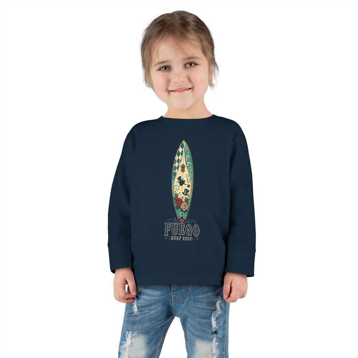 Wonderland Wipeout Toddler Long Sleeve Tee