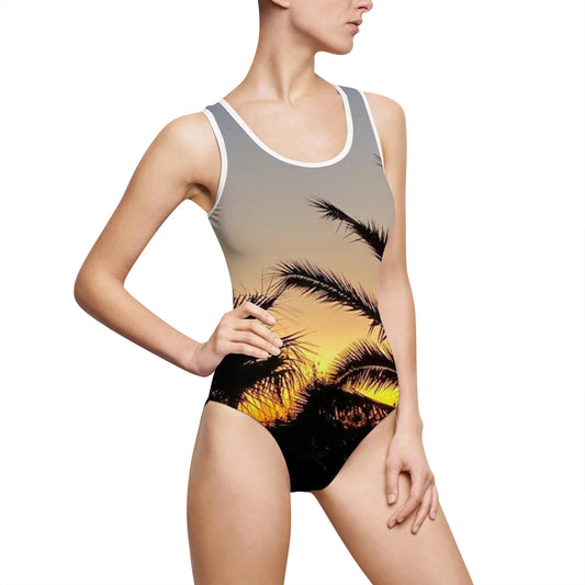 Sunset Palm One-Piece Swimsuit