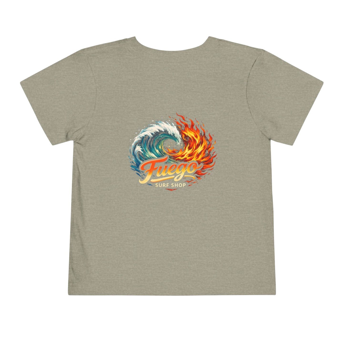 Toddler Tee — 'Fuego' Flame & Wave Shirt