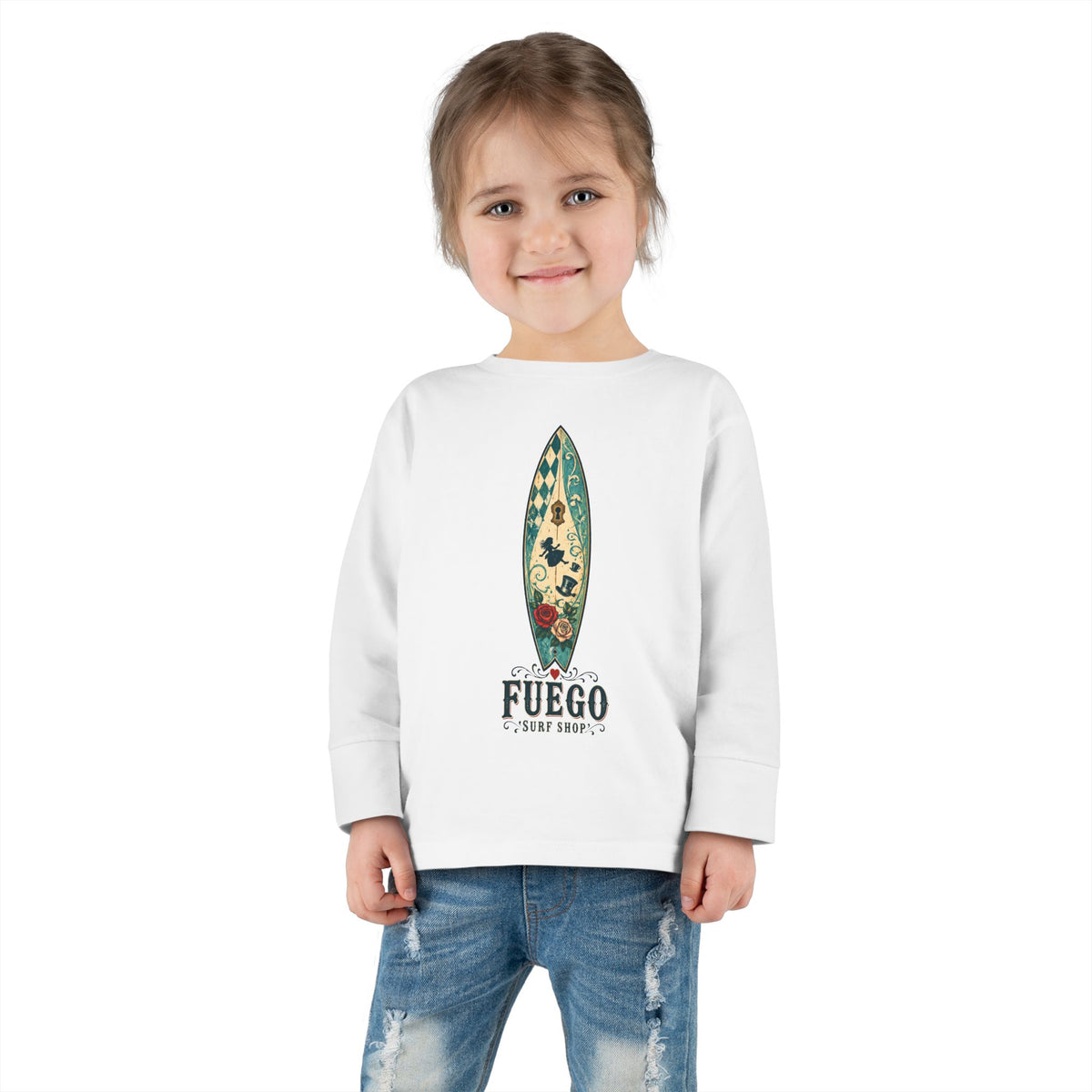 Wonderland Wipeout Toddler Long Sleeve Tee