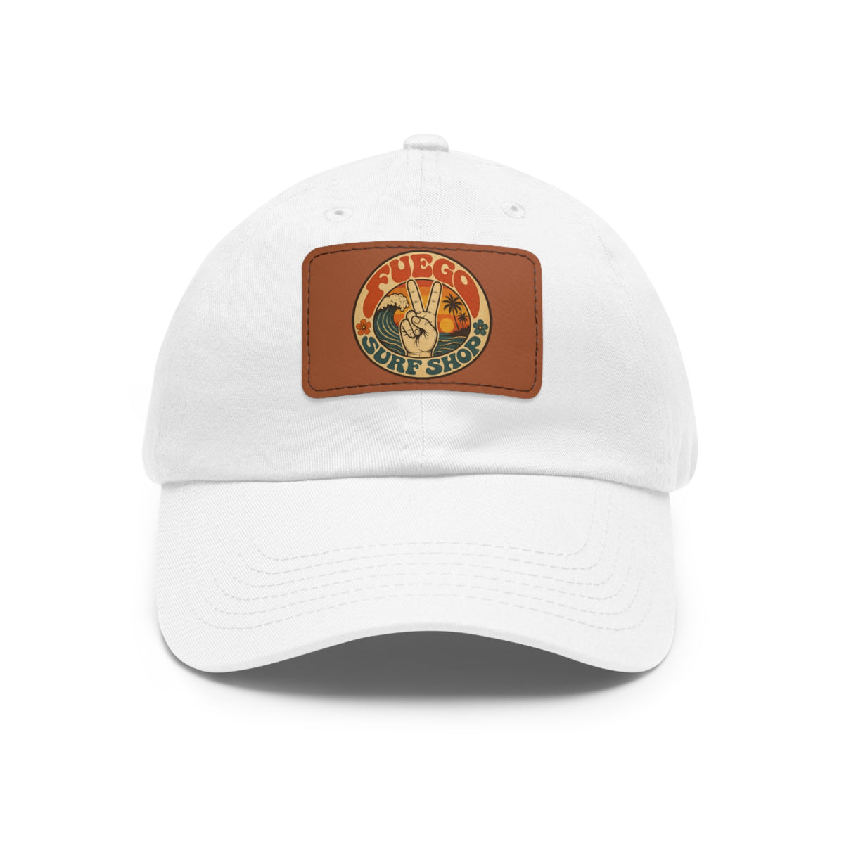 Peace Coast Leather Patch Hat