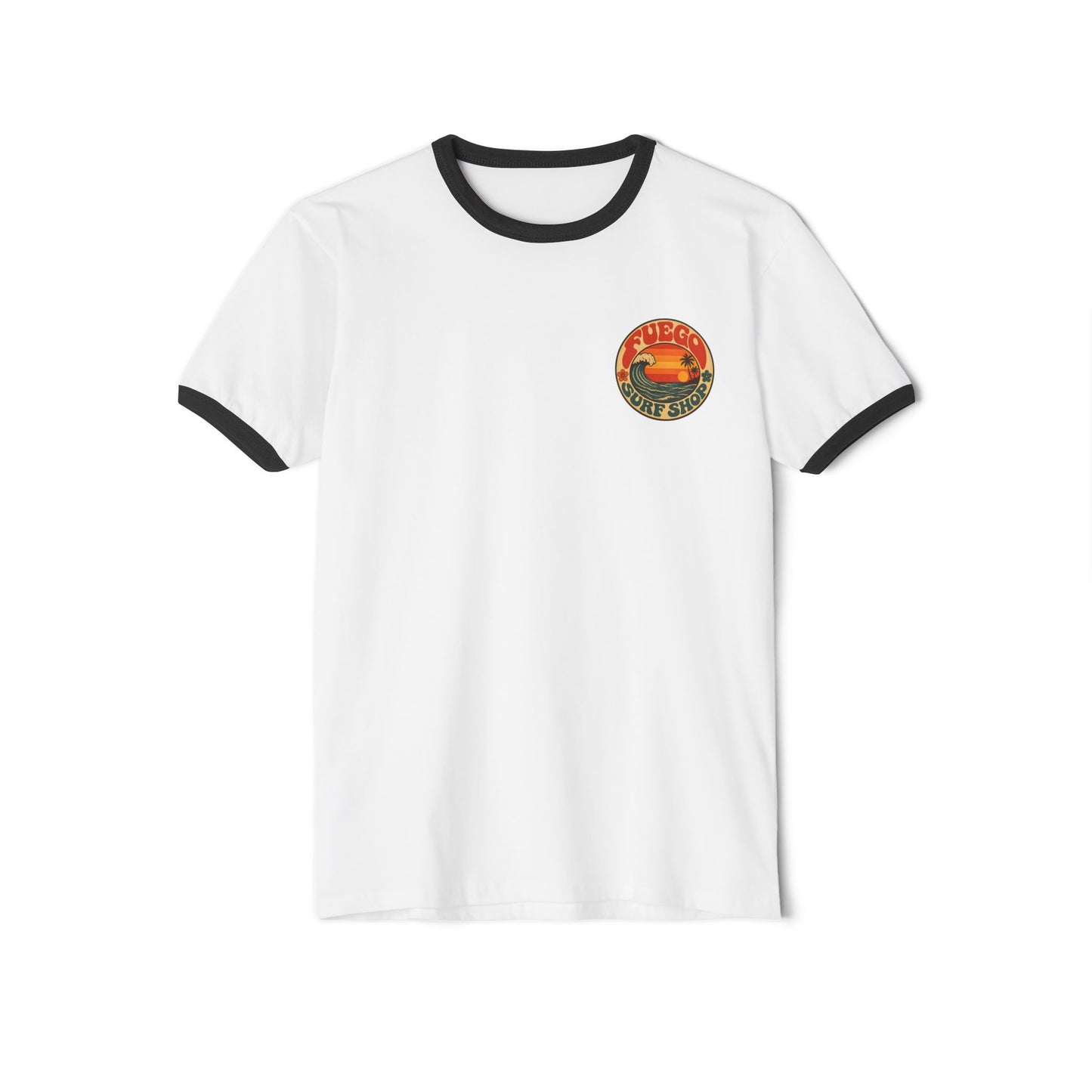 Retro Sunset Ringer Tee